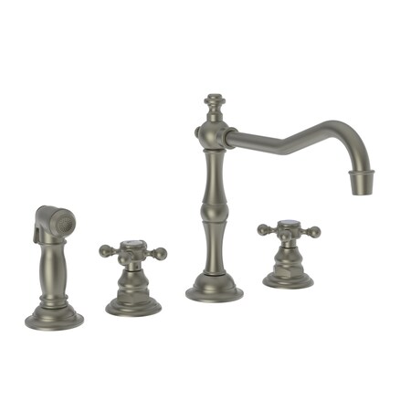 Newport Brass Kitchen Faucet With Side Spray in Gun Metal 943/14